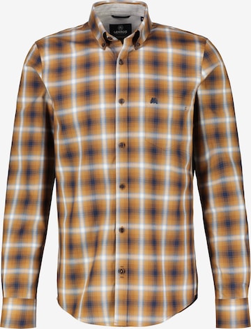 LERROS Regular fit Button Up Shirt in Brown: front