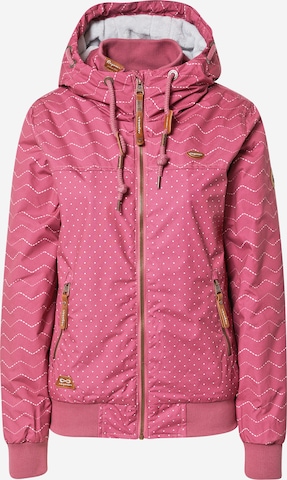 Ragwear Between-Season Jacket in Pink: front