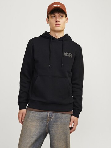 juoda JACK & JONES Megztinis be užsegimo: priekis