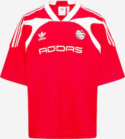 ADIDAS ORIGINALS T-Shirt en rouge / blanc, Vue avec produit