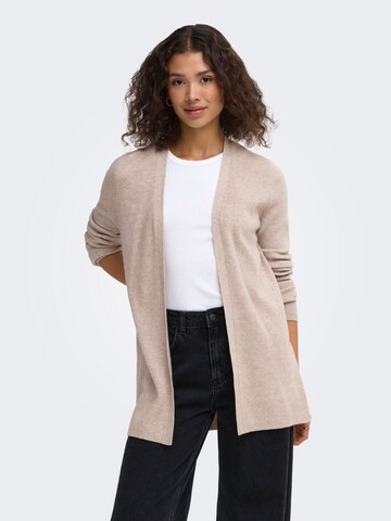 ONLY Knit Cardigan in Brown: front