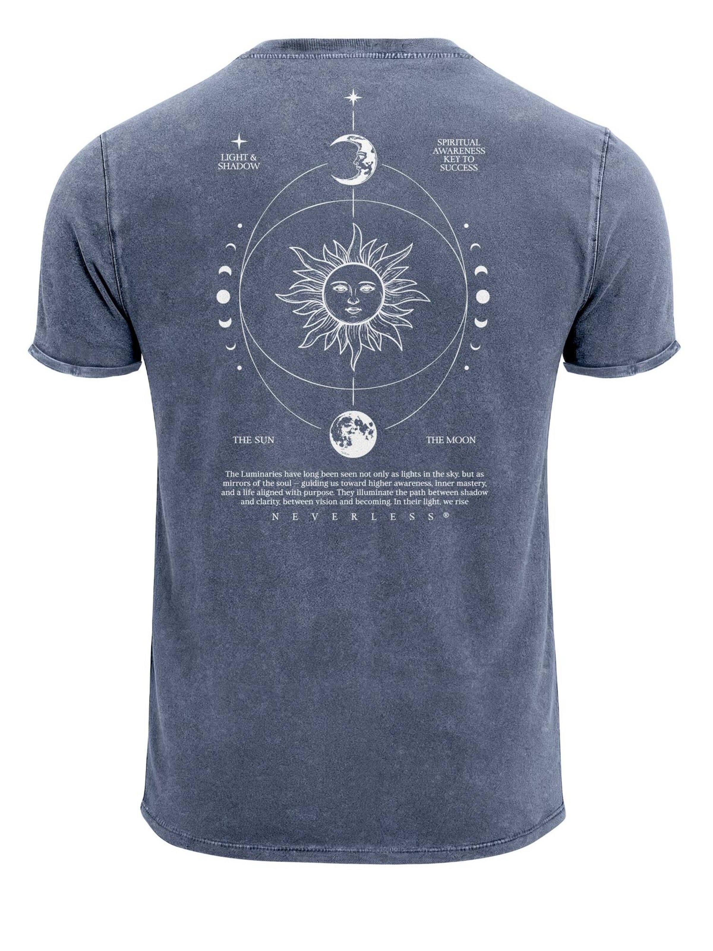 Neverless Shirt 'Spiritual Awareness' in Blue