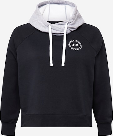 UNDER ARMOUR Athletic Sweatshirt 'Rival' in Black: front