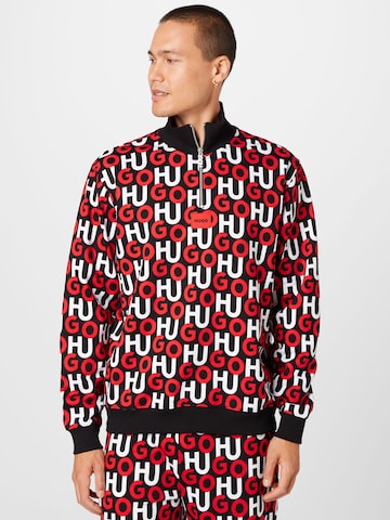 HUGO Red Sweatshirt 'Dono' in Black: front