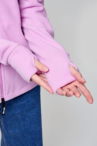 BENCH Fleece Jacket 'Funnel' in Purple