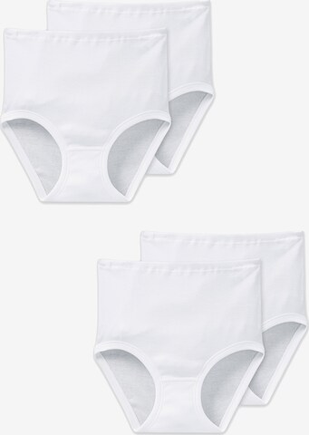 SCHIESSER Boyshorts ' Taillenslip ' in White: front