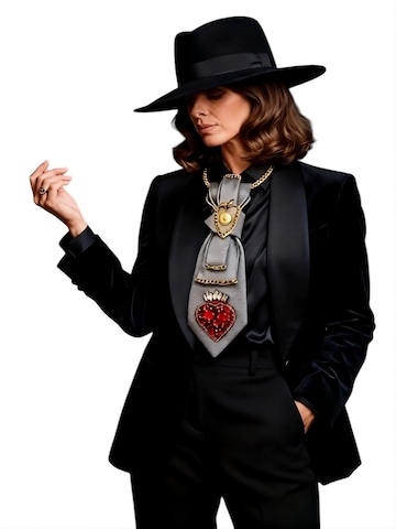 CLAUDIA DE ROSA JEWELRY Ketting 'Tie Jewel "Ex Voto"' in Grijs