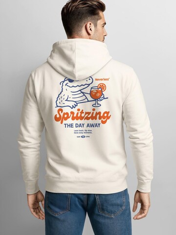 Neverless Sweatshirt 'Spritzing the day away' in Beige