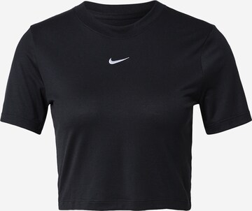 Nike Sportswear Shirt 'Essential' in Zwart: voorkant