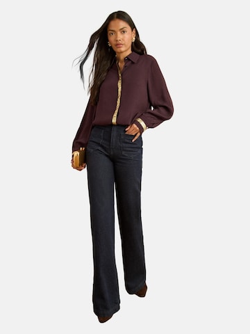 love & roses Bluse in Braun: Vorderseite