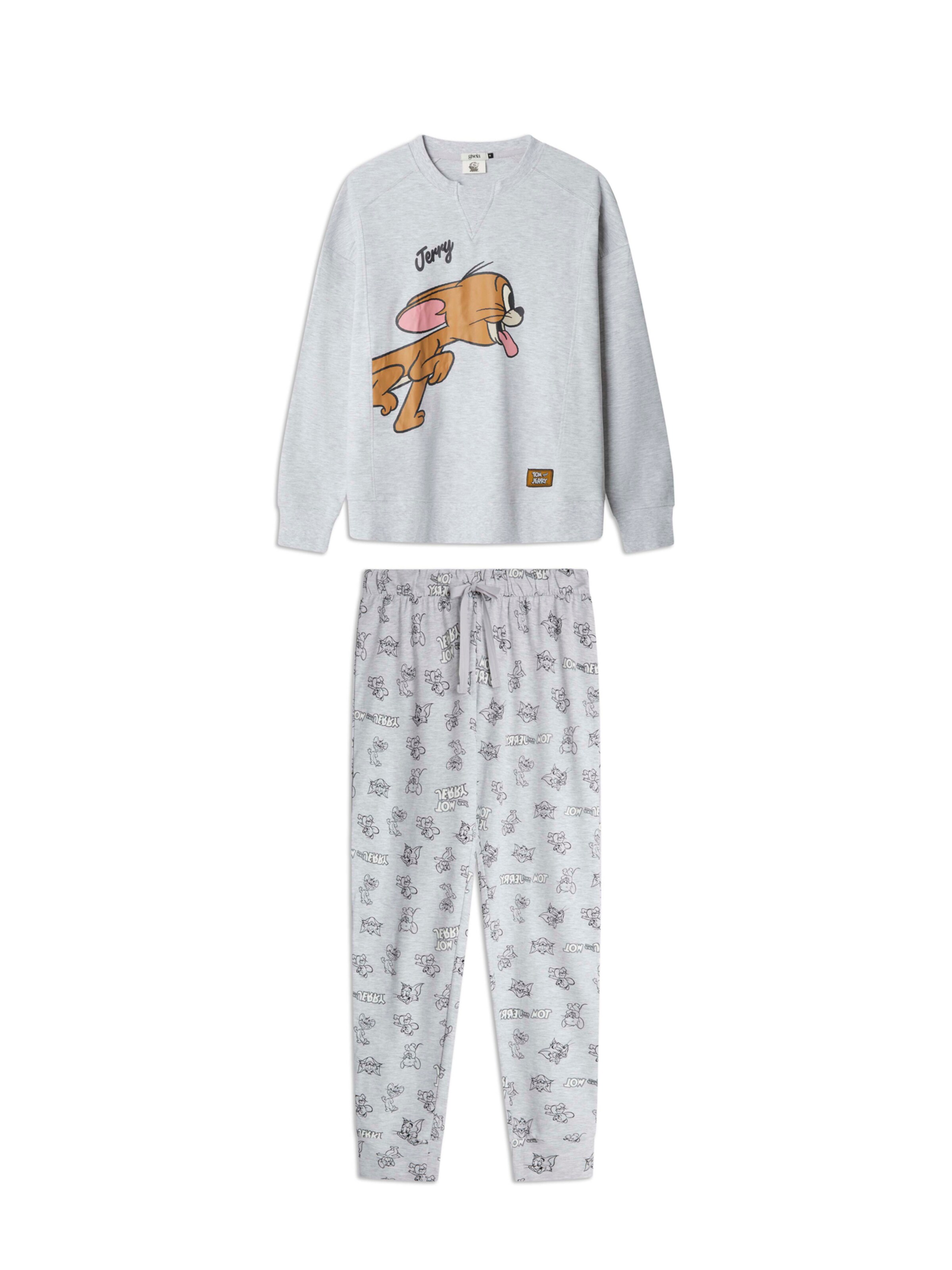 pelēks Gisela Pidžama: no priekšpuses