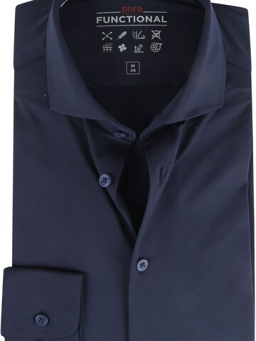 PURE Slim fit Button Up Shirt in Blue