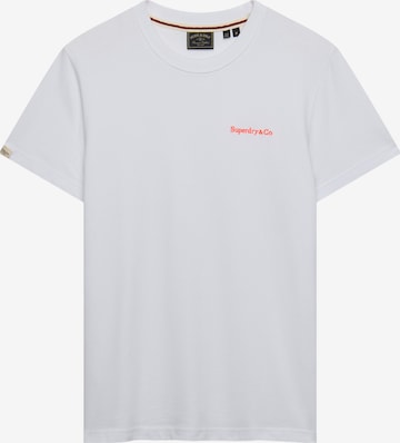 Superdry & Co Shirt 'Essential Company' in Wit: voorkant