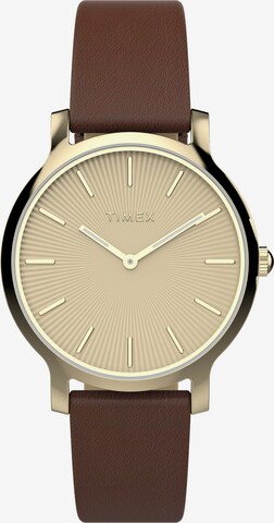 TIMEX Analoog horloge 'Transcend' in Bruin: voorkant