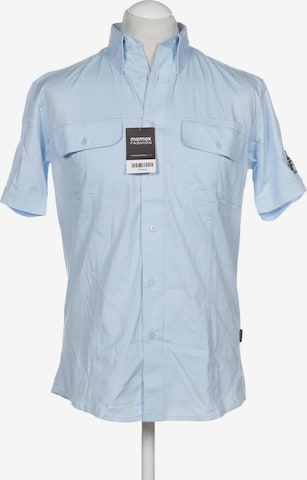 Harvest Label Button Up Shirt in S in Blue: front