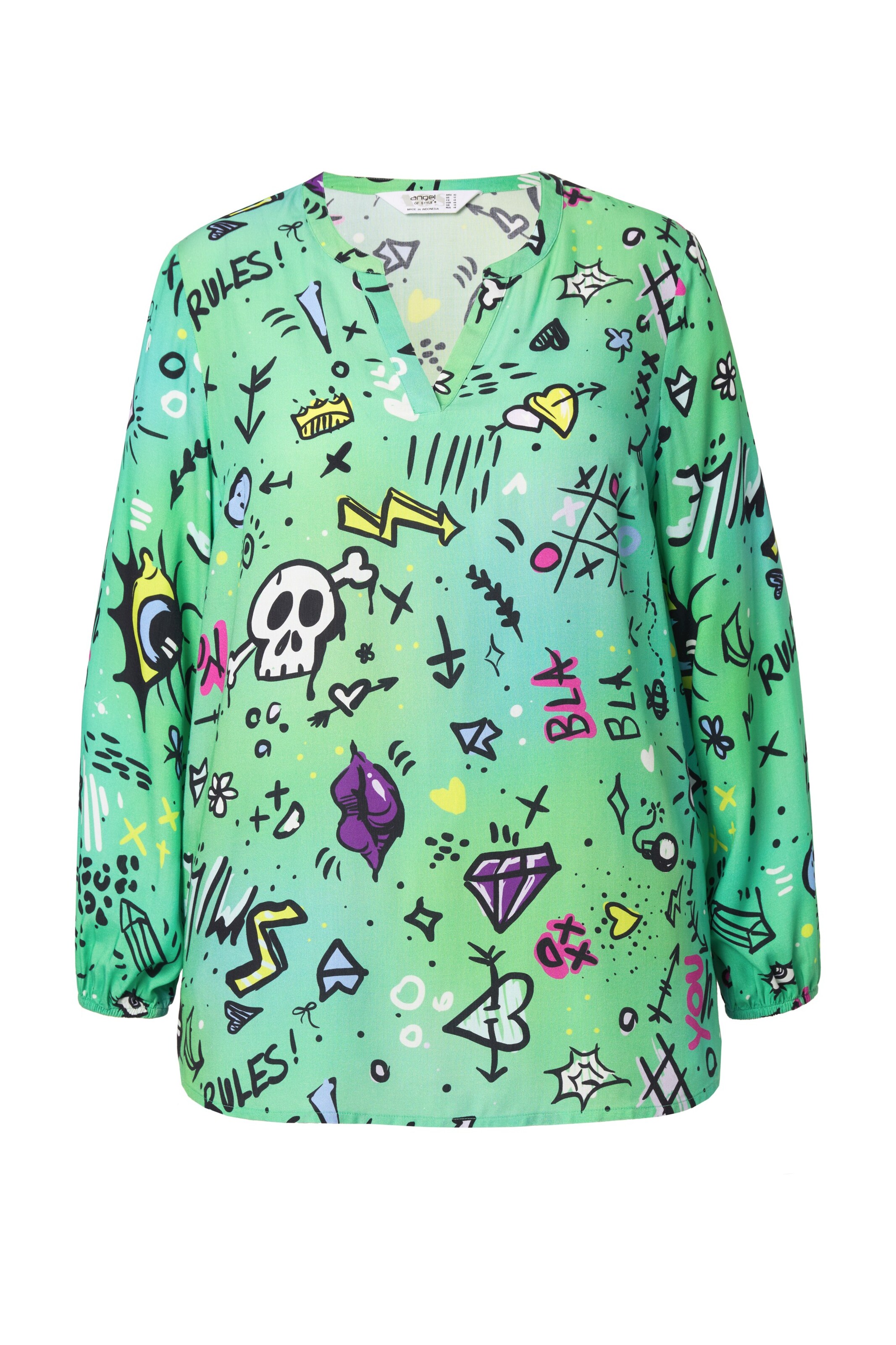 Angel of Style Bluse in Grün: Vorderseite