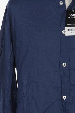 MANGO Button Up Shirt in L in Blue