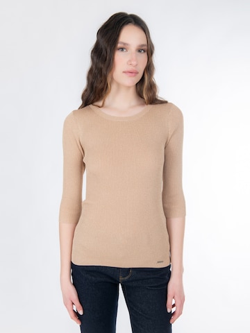 auksinė Influencer Megztinis: priekis