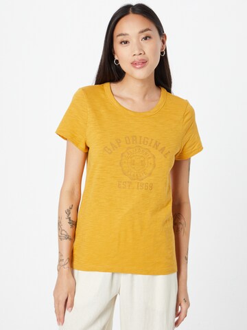 GAP Shirt 'FOREVERSOFT' in Yellow: front