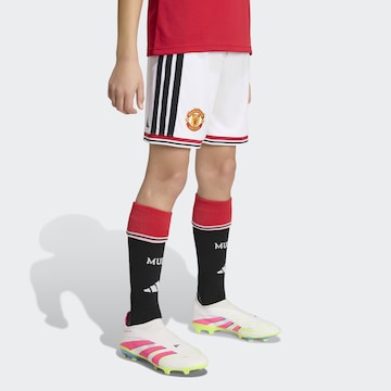 ADIDAS PERFORMANCE - Regular Calças de desporto 'Manchester United 26/27' em branco: frente