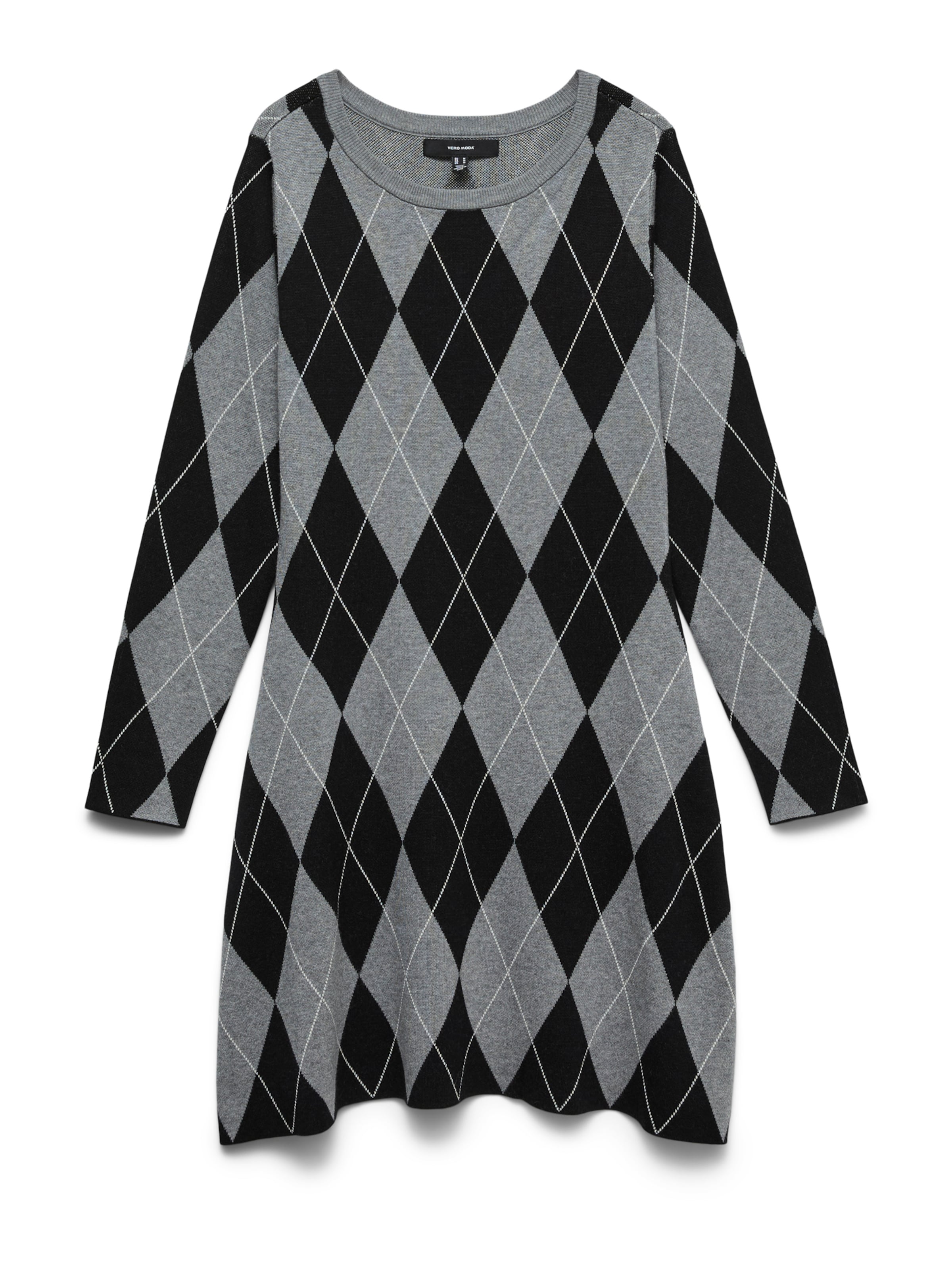 VERO MODA Knitted dress 'VMSILJE' in Grey: front