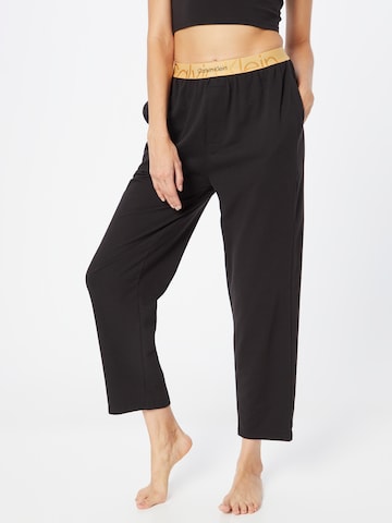 Pantalon de pyjama Calvin Klein Underwear en noir : devant