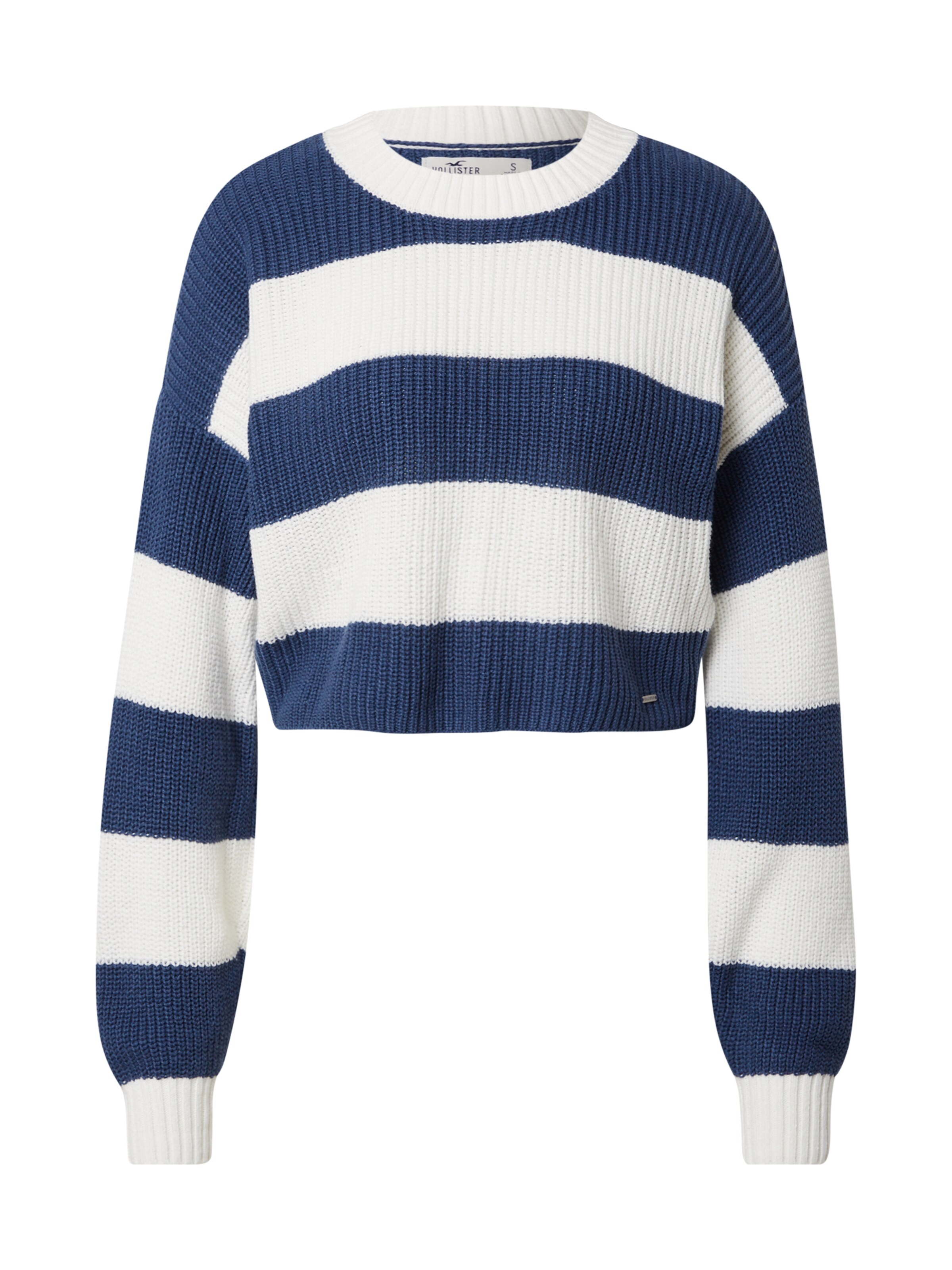 HOLLISTER Pullover in Dunkelblau, Weiß | ABOUT YOU