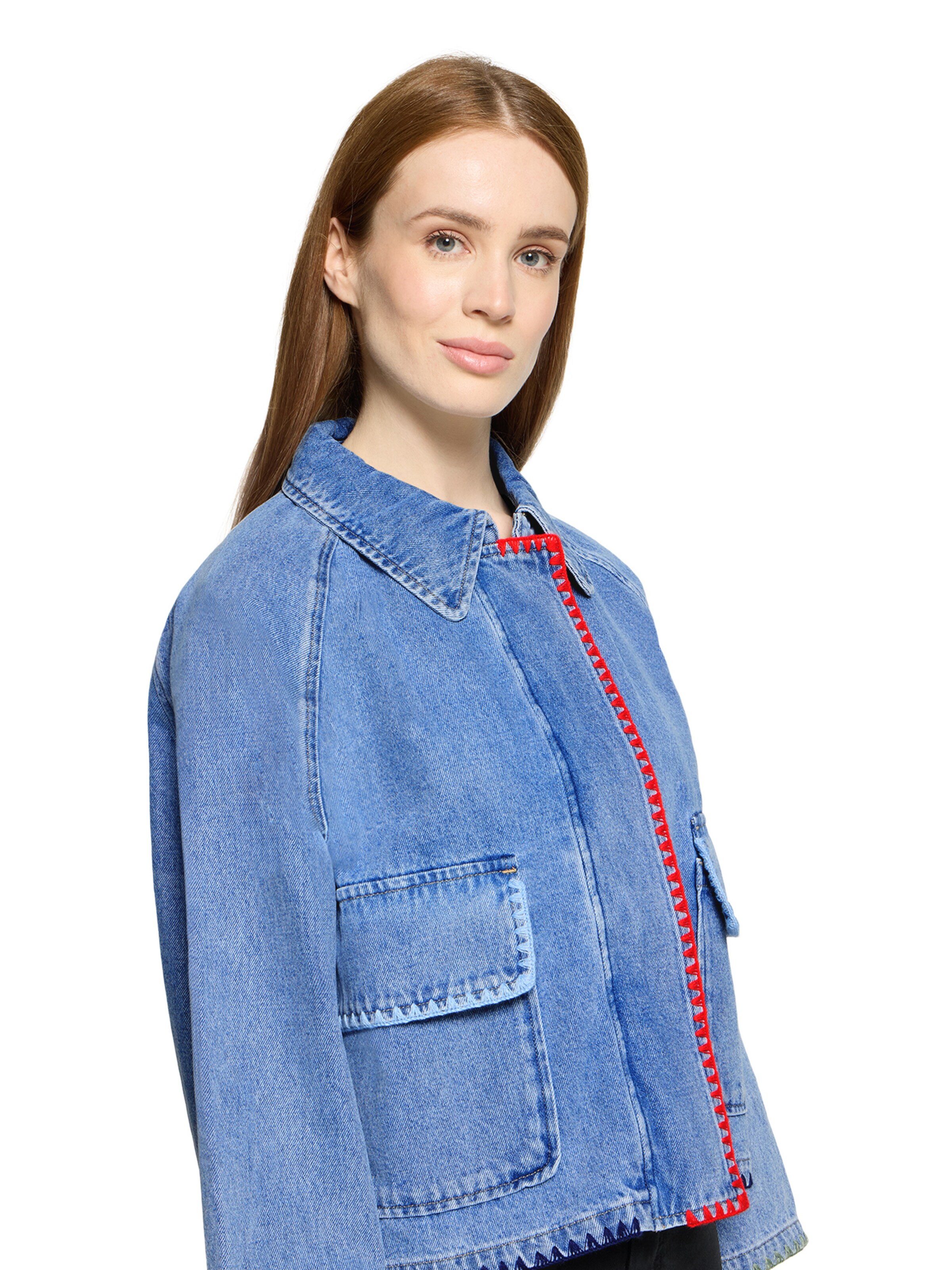 Amber & June Between-Season Jacket in Blue