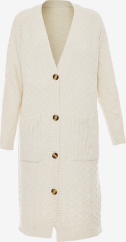 aleva - Casaco de malha em branco: frente