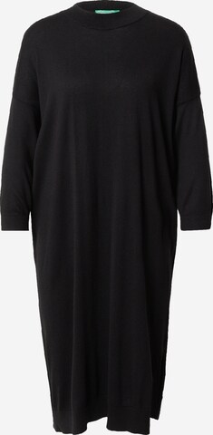 Rochie de la UNITED COLORS OF BENETTON pe negru: față