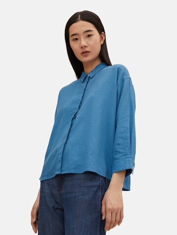 TOM TAILOR Bluse in Blau