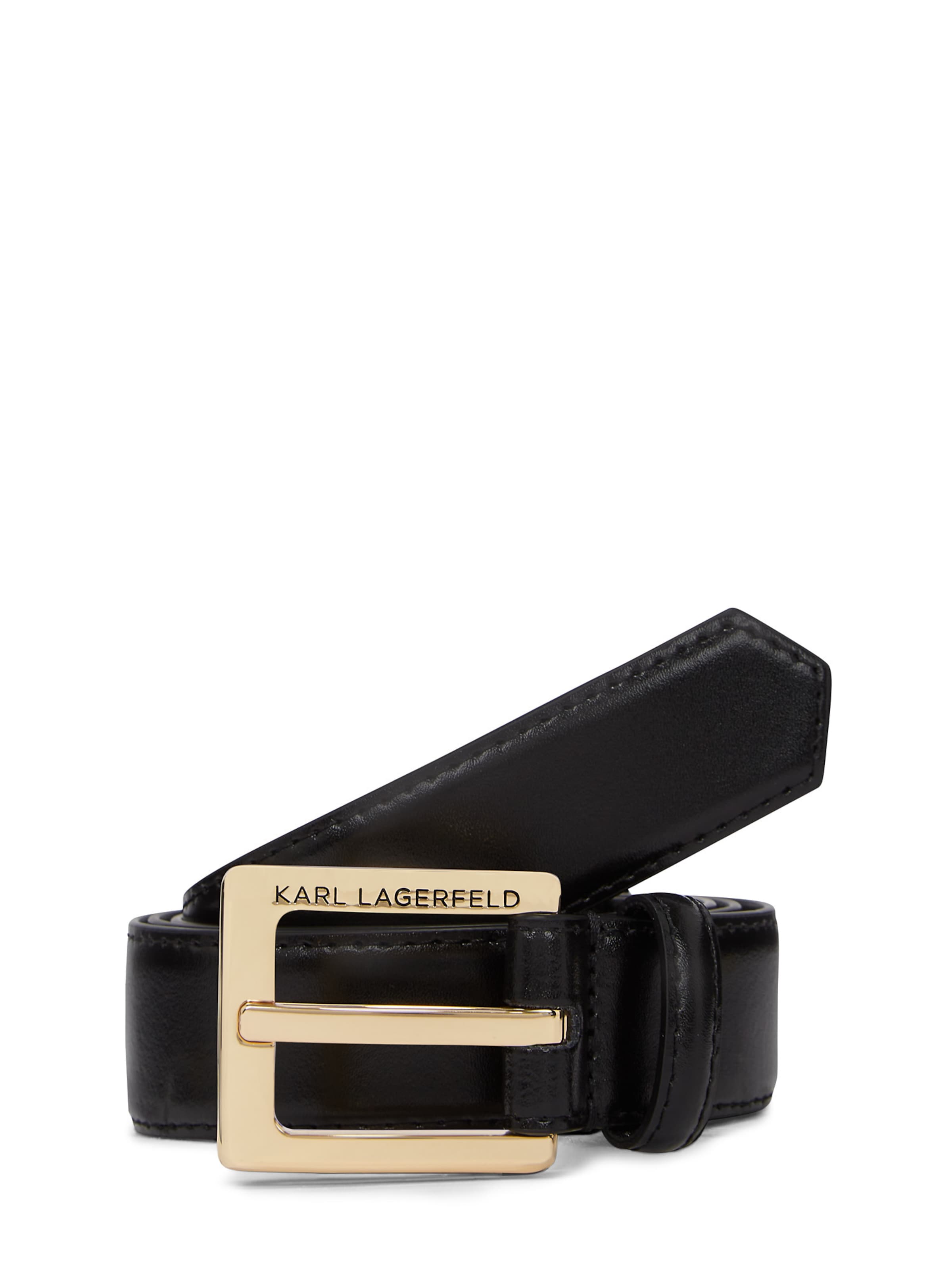 Karl Lagerfeld Колан ' K/ESSENTIAL GÜRTEL ' в черно: отпред