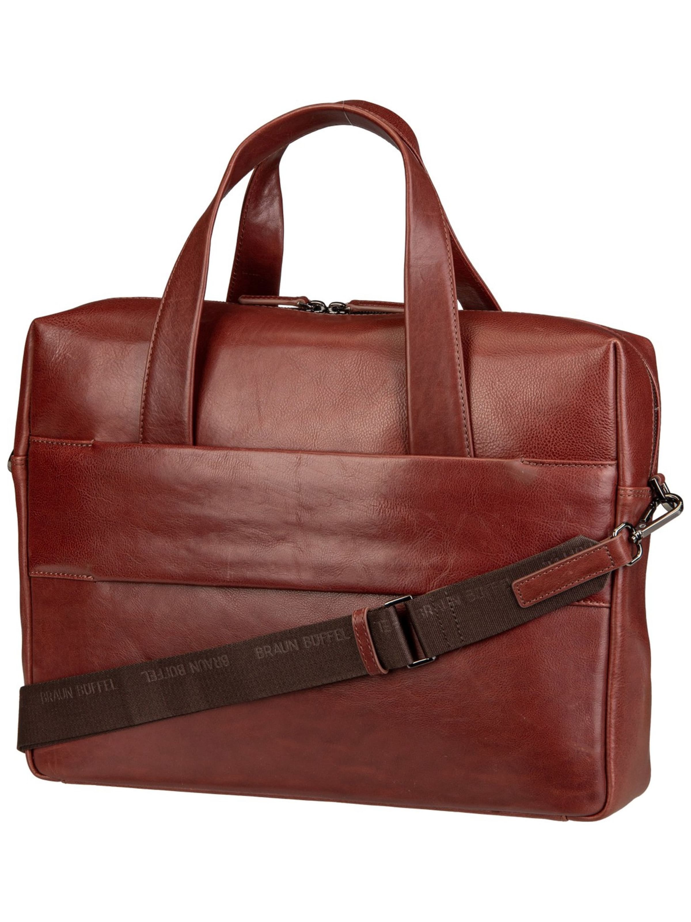 Braun Büffel Document Bag 'Arezzo' in Brown
