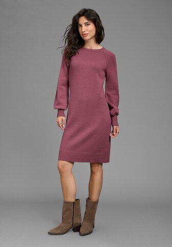 LAURA SCOTT Knitted dress in Pink: front