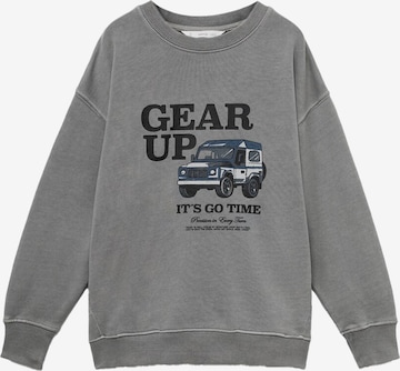 MANGO KIDS Collegepaita 'GEARUP' värissä harmaa: etupuoli