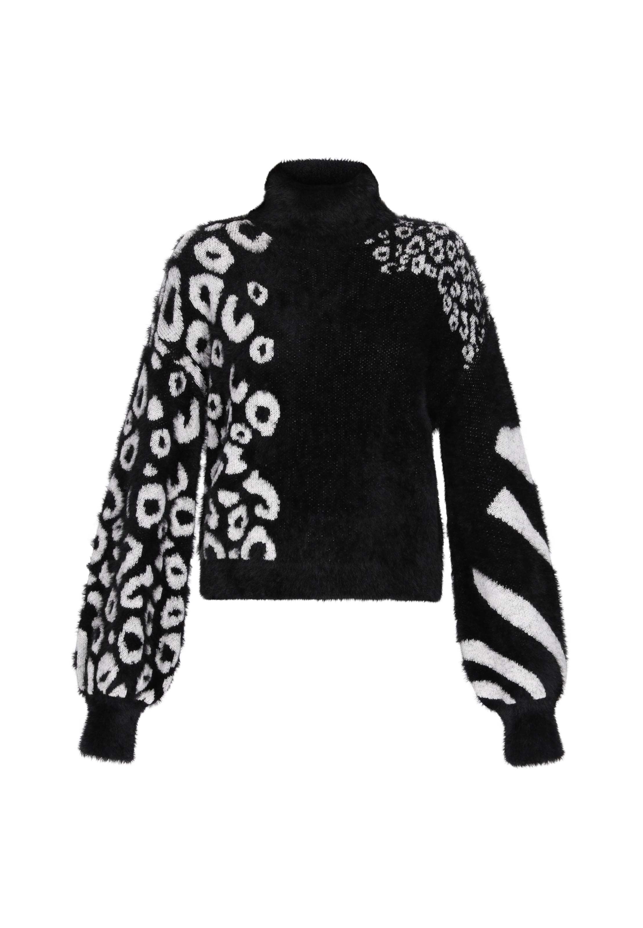 Megztinis iš myMo ROCKS, spalva – juoda / balta, Prekių apžvalga