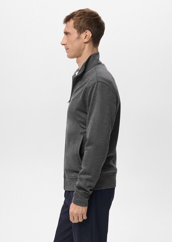 MANGO MAN Zip-Up Hoodie 'Portellz' in Grey
