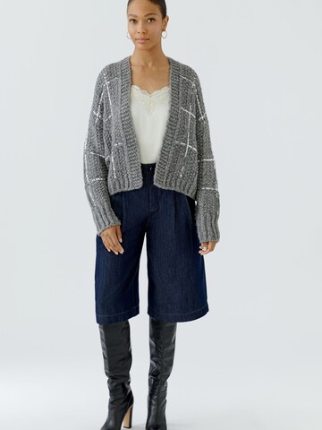 OUI Strickjacke in Grau