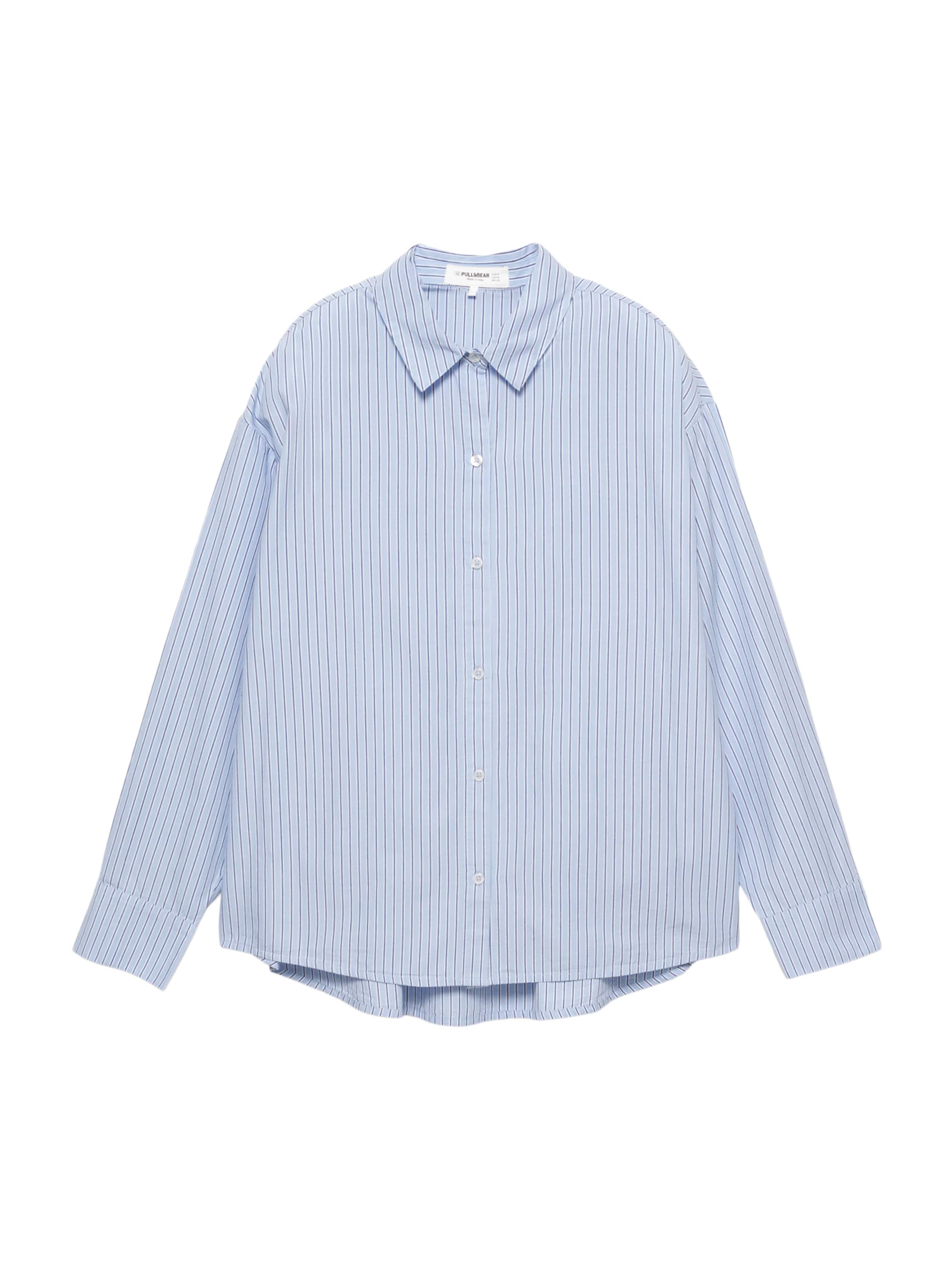 Pull&Bear Blúzka - námornícka modrá / svetlomodrá / biela, Produkt