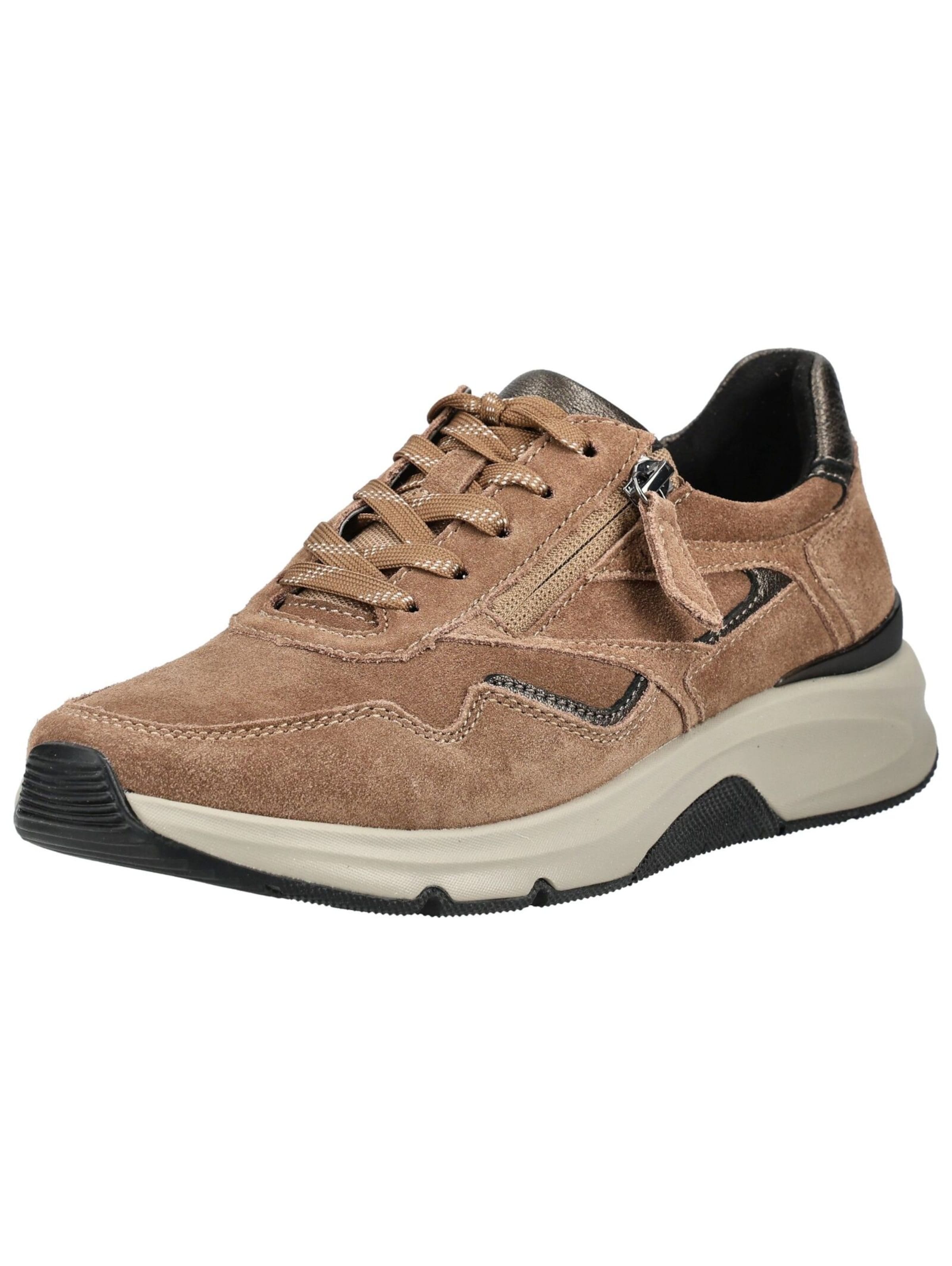 Baskets basses Rollingsoft en marron : devant
