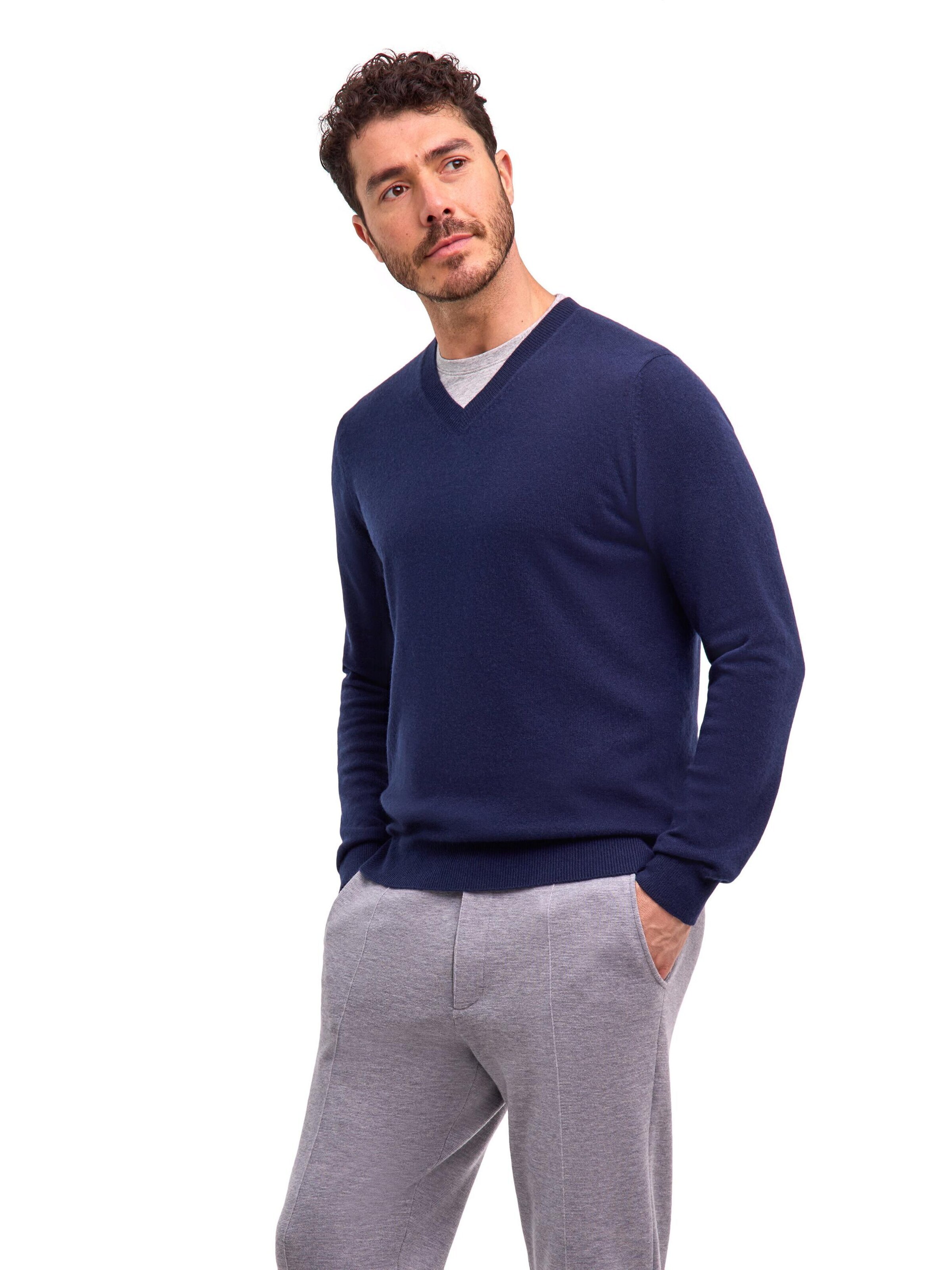 FALKE Pullover 'Pure Cashmere'‌‌ in Blau: Vorderseite