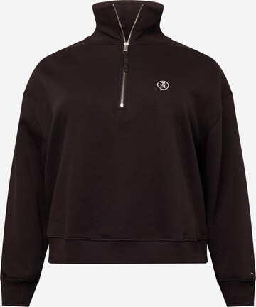 Tommy Hilfiger Curve Sweatshirt in Black: front