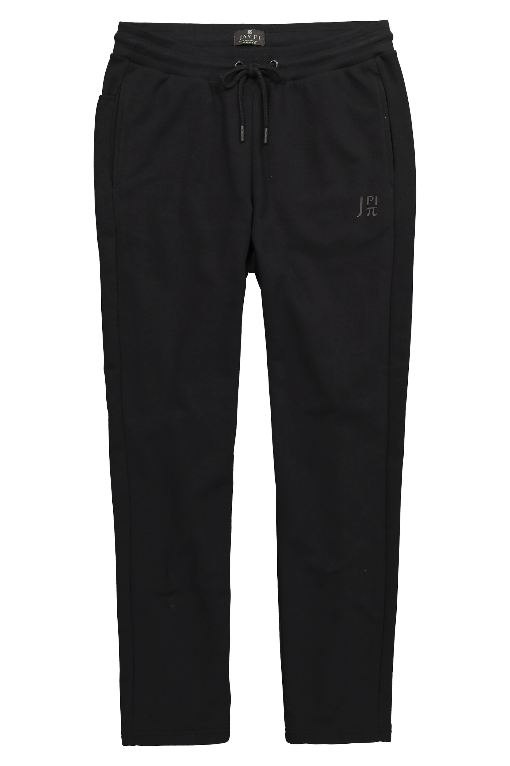 JAY-PI Regular Trousers in Black: front