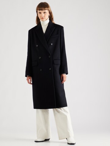 Calvin Klein Between-Seasons Coat in Black: front