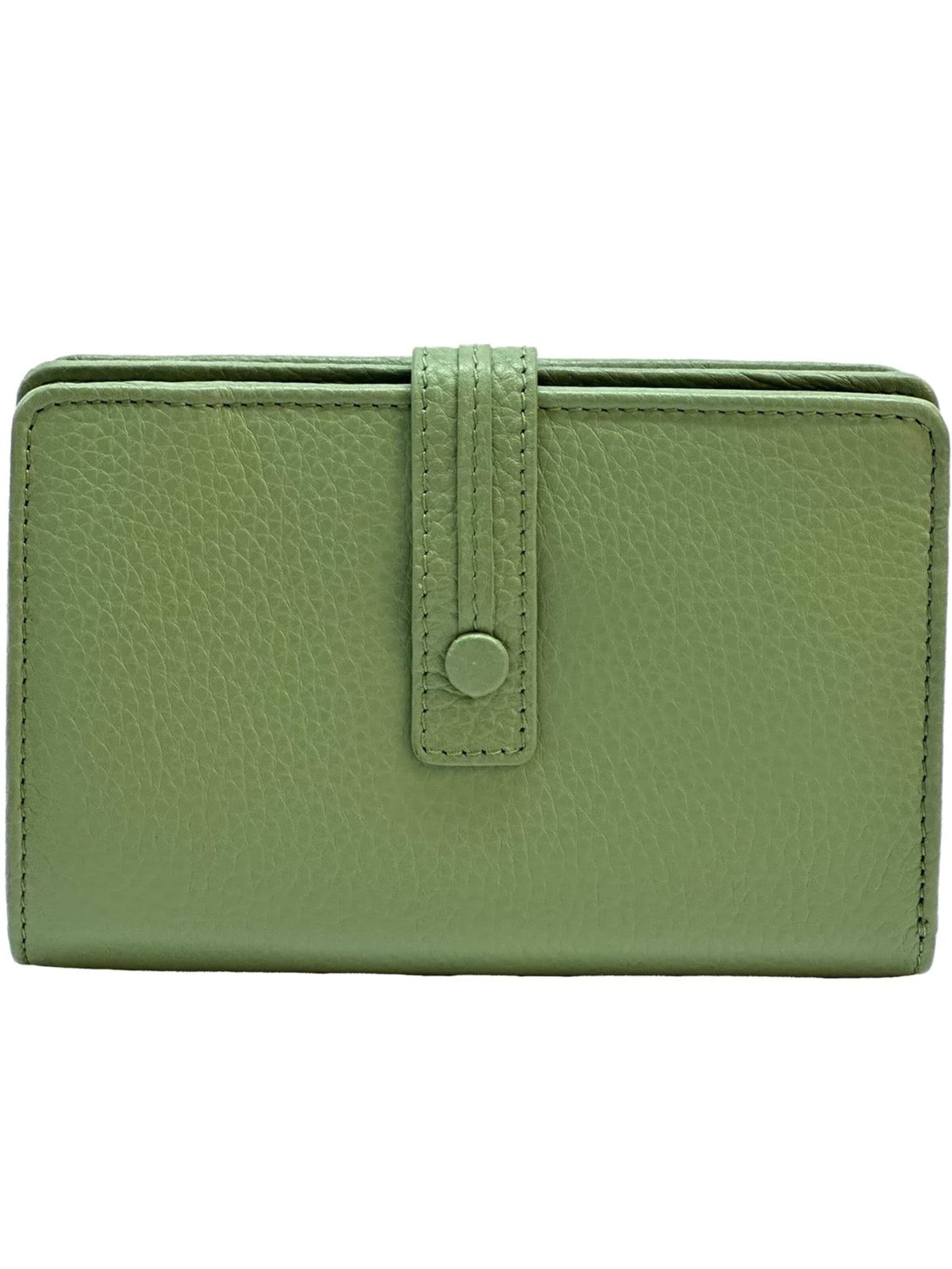 Florence Wallet in Green: front