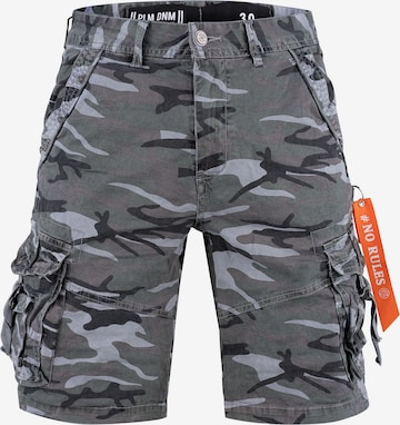 poolman Pants ' Camo Streetline Camouflage Shorts ' in Grey: front