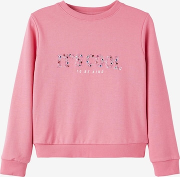 NAME IT Sweatshirt 'Leoka' in Pink: predná strana