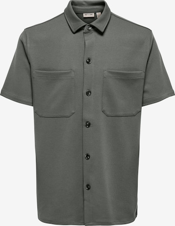 Regular fit Camicia 'ONSNEWKODYL' di Only & Sons in grigio: frontale
