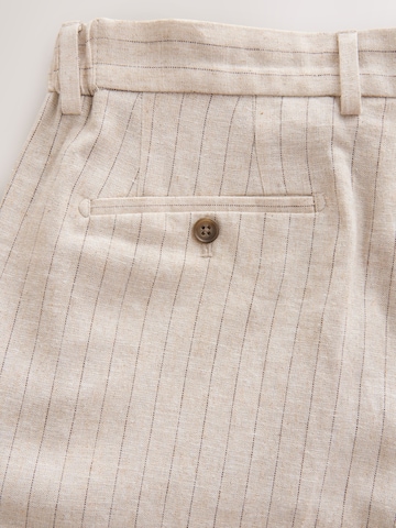 Next Slim fit Pleated Pants in Beige
