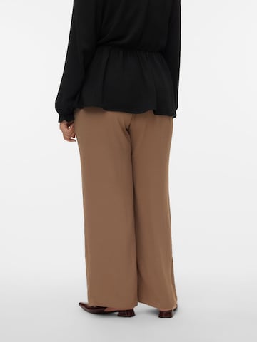 Vero Moda Curve - Pierna ancha Pantalón 'VMCALVA' en marrón